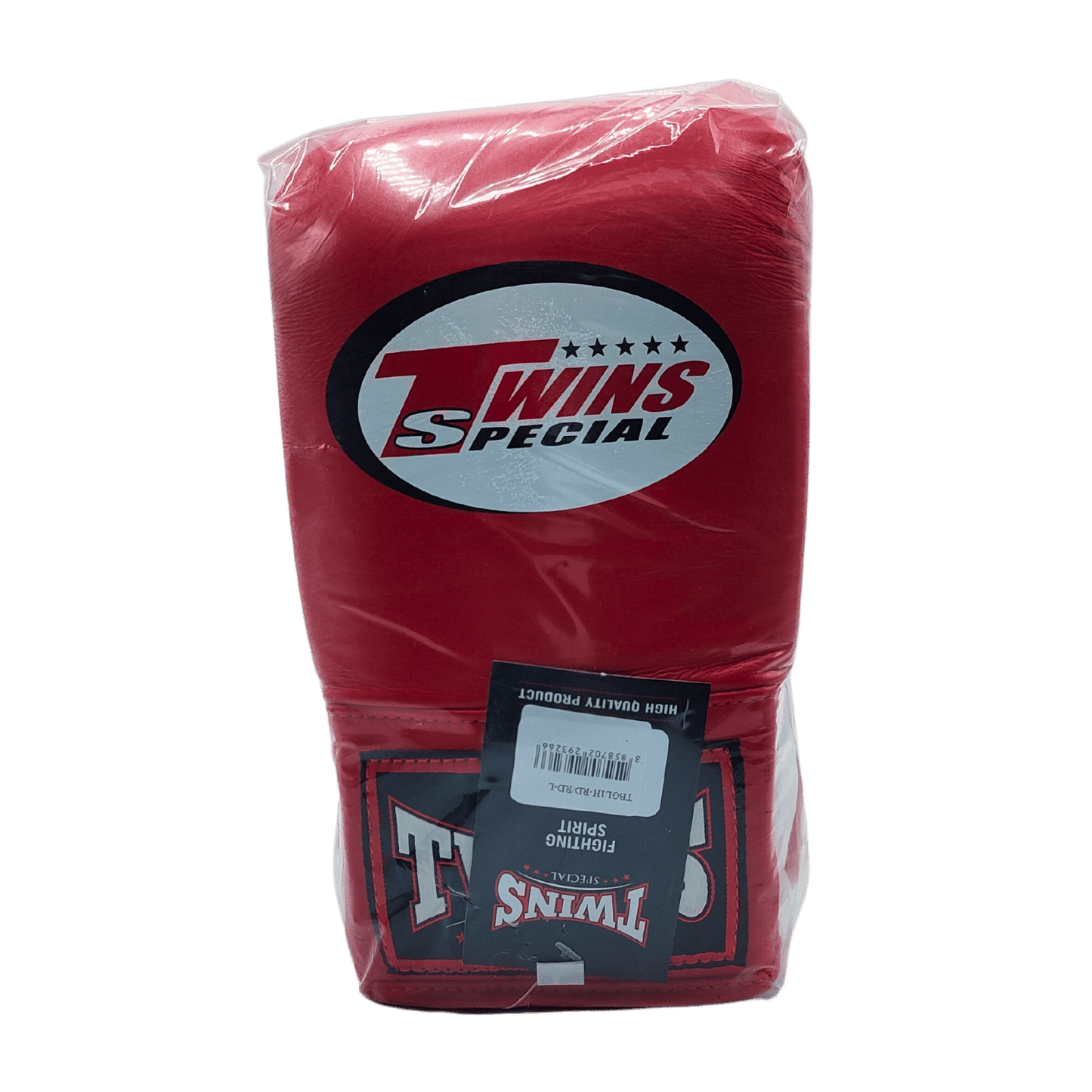 Twins Leather Bag Gloves - Red, perfect for Muay Thai enthusiasts at Al's Gym.
